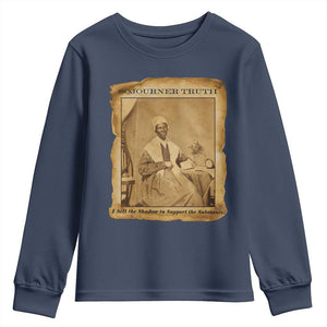 Sojourner Truth Youth Sweatshirt Black Women Quote TS14 Navy Print Your Wear