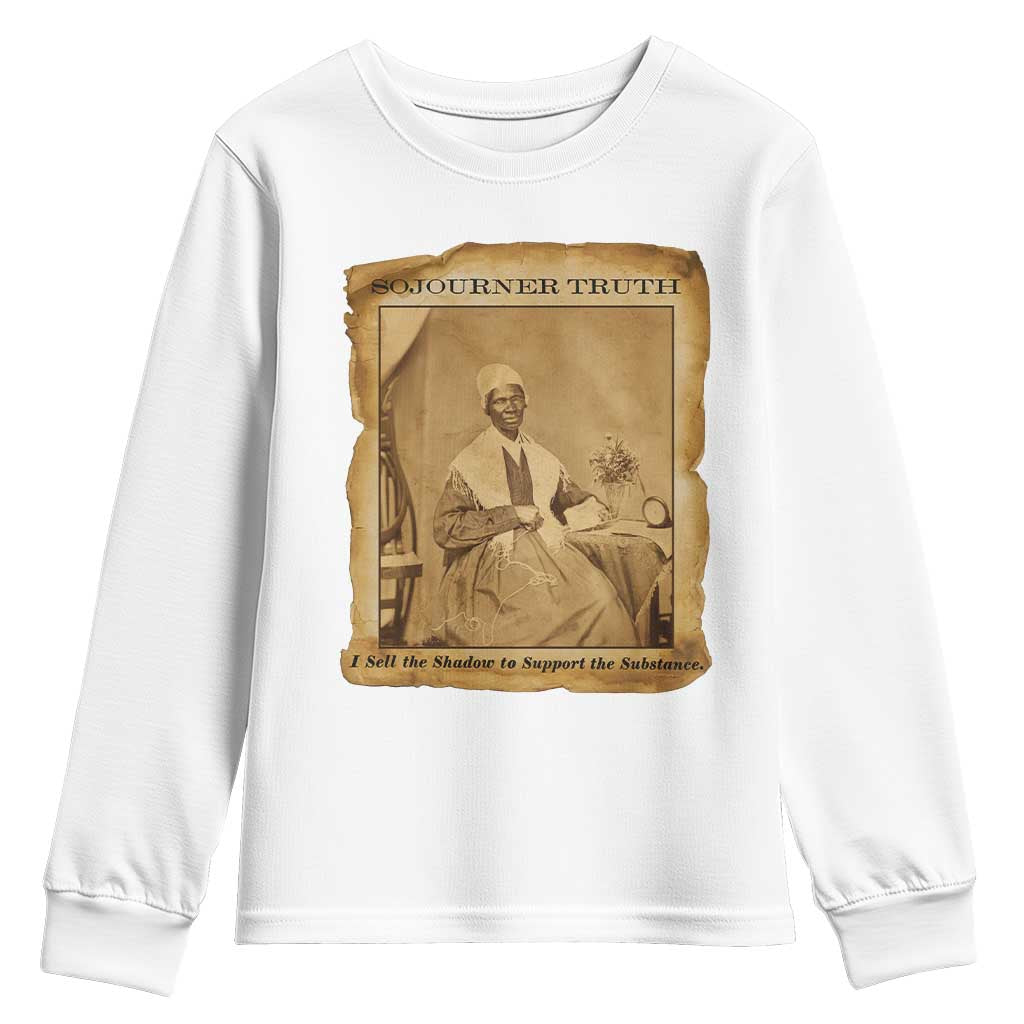 Sojourner Truth Youth Sweatshirt Black Women Quote TS14 White Print Your Wear