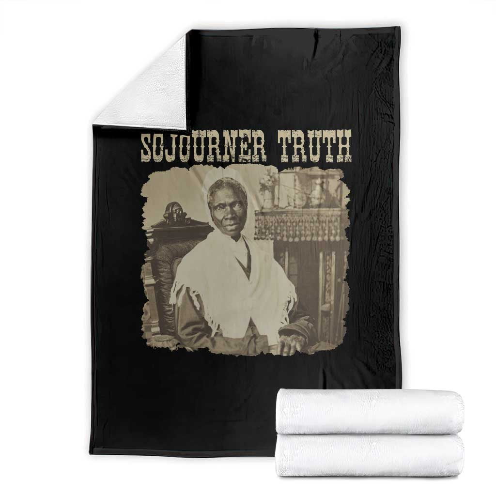 Sojourner Truth Throw Blanket African American Historical Hero TS14 Black Print Your Wear