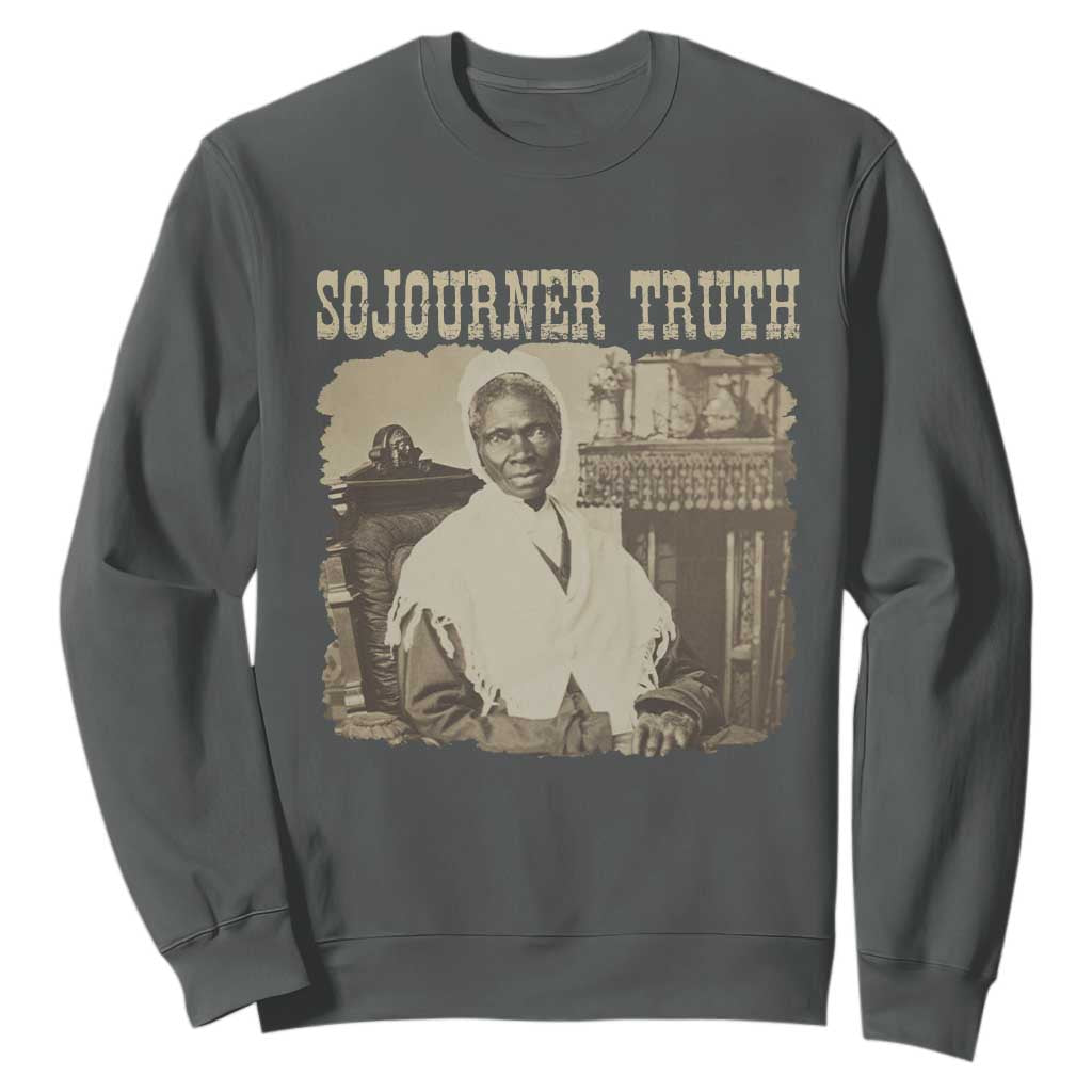 Sojourner Truth Sweatshirt African American Historical Hero TS14 Dark Heather Print Your Wear