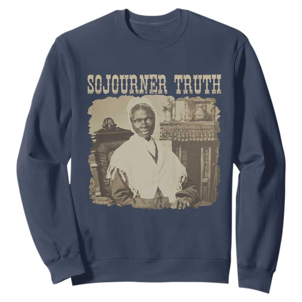 Sojourner Truth Sweatshirt African American Historical Hero TS14 Navy Print Your Wear