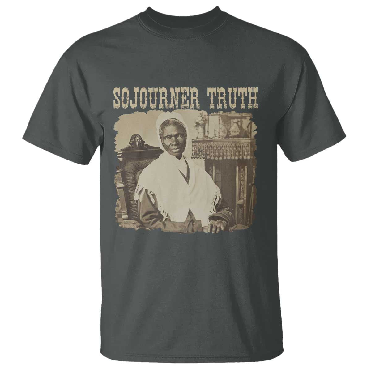 Sojourner Truth T Shirt African American Historical Hero TS14 Dark Heather Print Your Wear