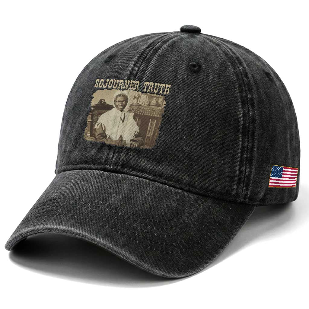 Sojourner Truth Washed Cotton Baseball Cap African American Historical Hero TS14 Print Your Wear