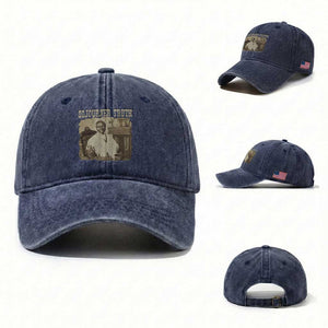 Sojourner Truth Washed Cotton Baseball Cap African American Historical Hero TS14 Washed Cap Universal Fit Navy Print Your Wear
