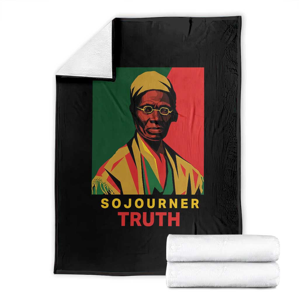 Sojourner Truth Throw Blanket Black History Month TS14 Black Print Your Wear
