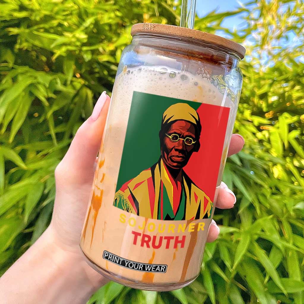 Sojourner Truth Glass Can Black History Month TS14 Black Print Your Wear