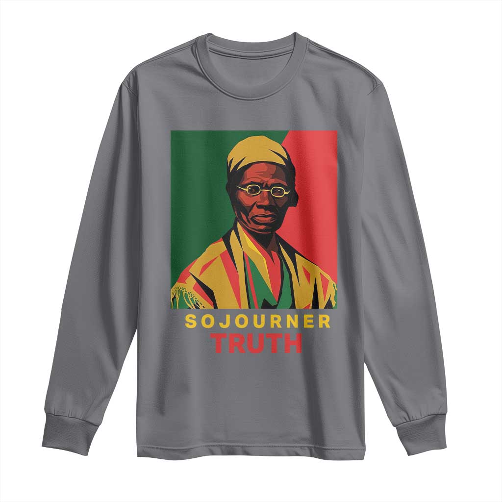 Sojourner Truth Long Sleeve Shirt Black History Month TS14 Charcoal Print Your Wear