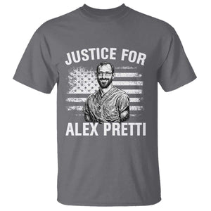 Justices for Alex Pretti T Shirt Resist Abolish ICE Protest TS14 Charcoal Print Your Wear