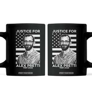 Justices for Alex Pretti Coffee Mug Resist ICE Immigration Deportation Protest Minnesota TS14 Black Print Your Wear