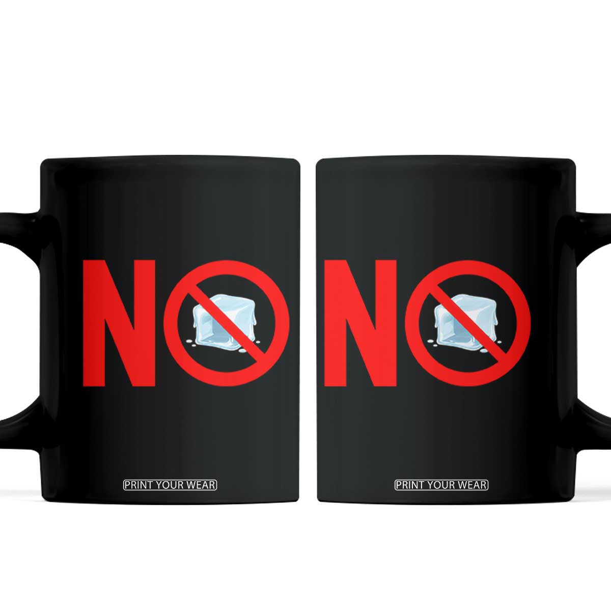 Anti ICE Coffee Mug No ICE Protest Symbol Anti Immigration Enforcement TS14 Black Print Your Wear