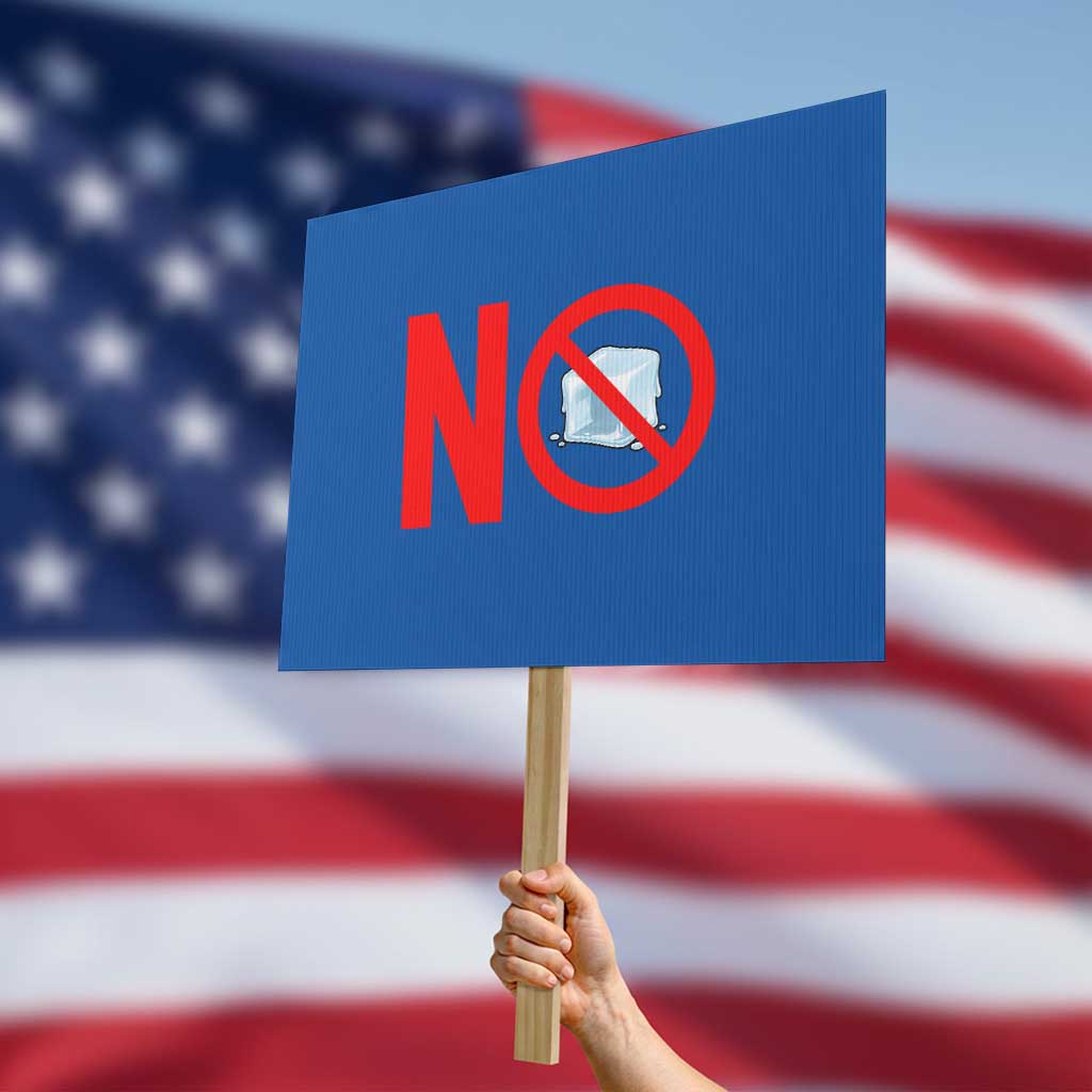 Anti ICE Protest Sign No ICE Protest Symbol Anti Immigration Enforcement TS14 Horizontal 18