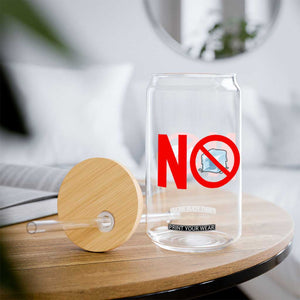 Anti ICE Glass Can No ICE Protest Symbol Anti Immigration Enforcement TS14 Print Your Wear