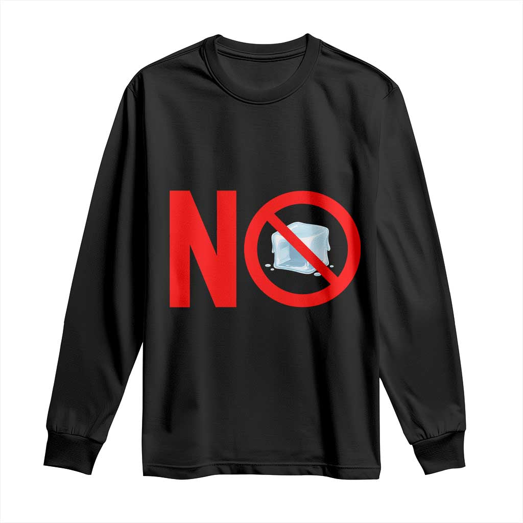 Anti ICE Long Sleeve Shirt No ICE Protest Symbol Anti Immigration Enforcement TS14 Black Print Your Wear