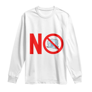 Anti ICE Long Sleeve Shirt No ICE Protest Symbol Anti Immigration Enforcement TS14 White Print Your Wear