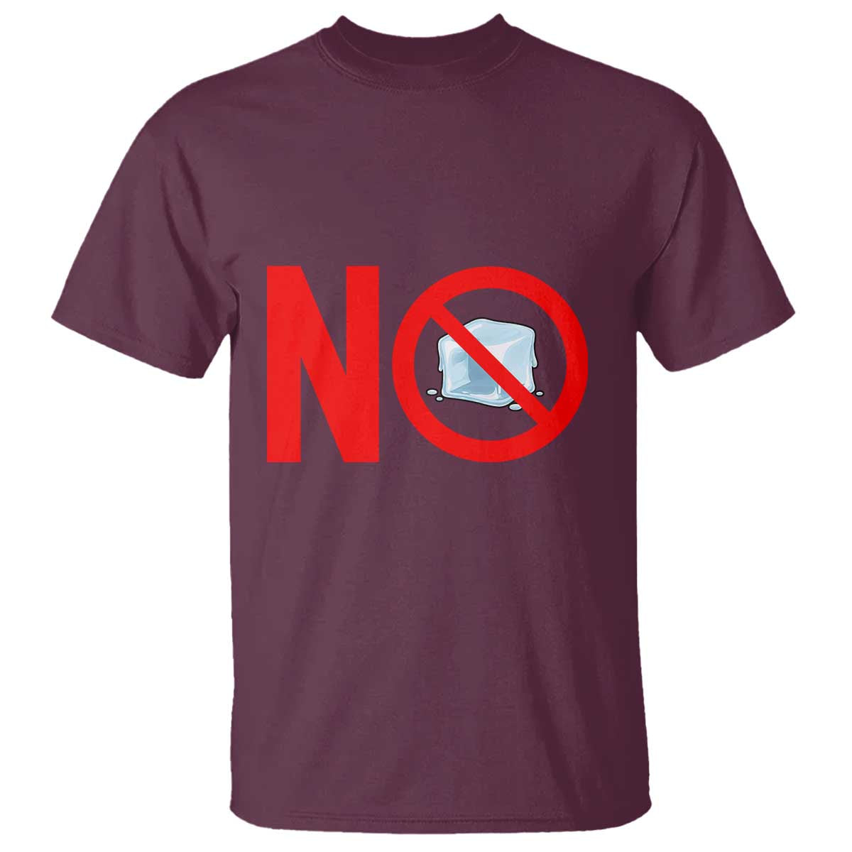 Anti ICE T Shirt No ICE Protest Symbol Anti Immigration Enforcement TS14 Maroon Print Your Wear