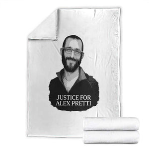 Justices for Alex Pretti Throw Blanket Anti ICE Immigration Protest Human Rights TS14 White Print Your Wear