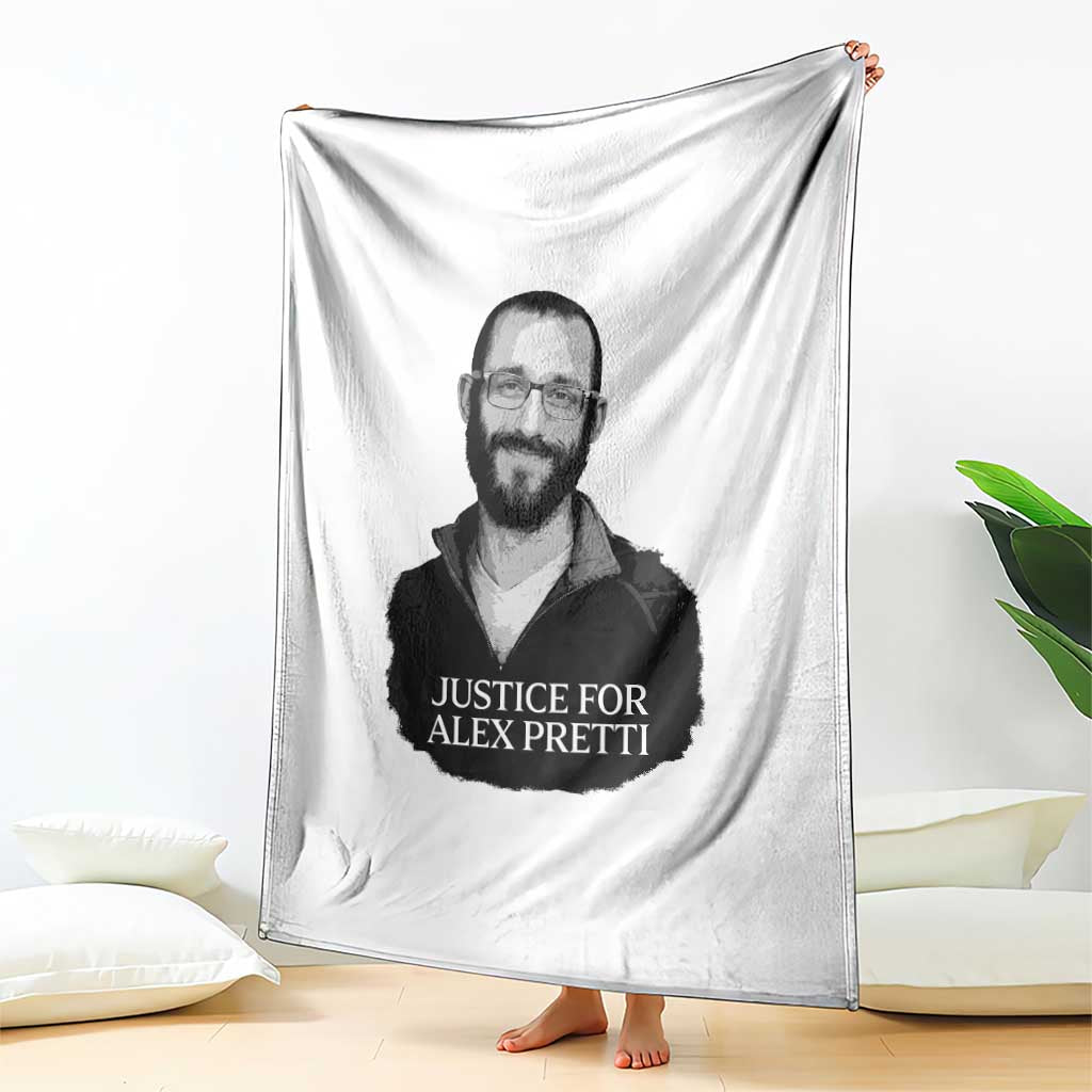 Justices for Alex Pretti Throw Blanket Anti ICE Immigration Protest Human Rights TS14 Print Your Wear