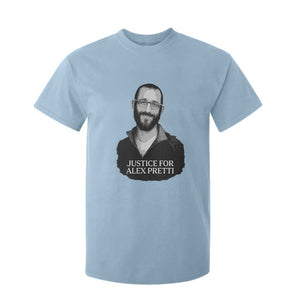 Justices for Alex Pretti T Shirt For Kid Anti ICE Immigration Protest Human Rights TS14 Light Blue Print Your Wear