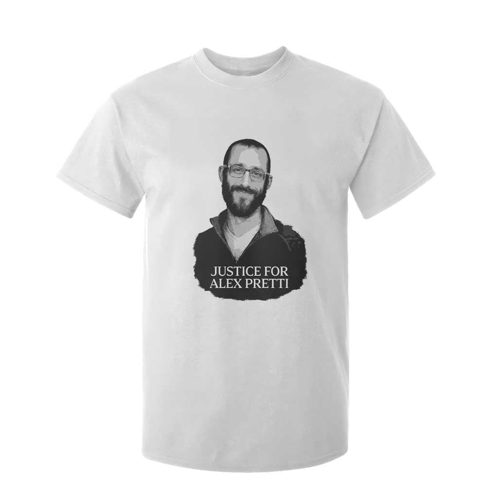 Justices for Alex Pretti T Shirt For Kid Anti ICE Immigration Protest Human Rights TS14 White Print Your Wear