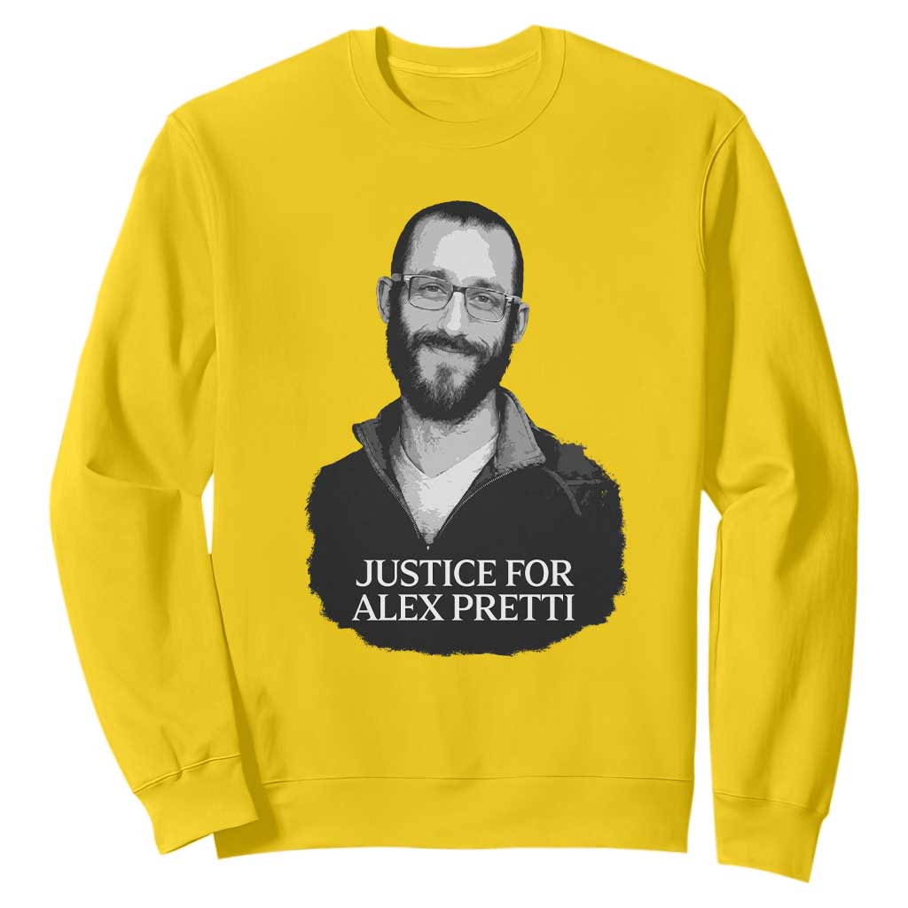 Justices for Alex Pretti Sweatshirt Anti ICE Immigration Protest Human Rights TS14 Daisy Print Your Wear