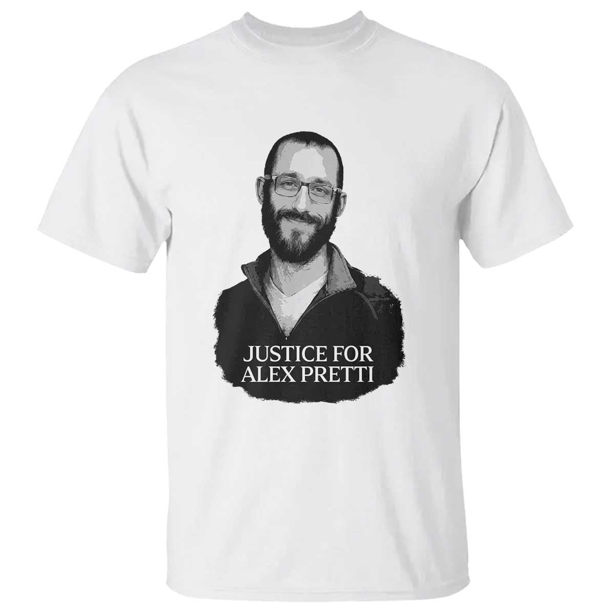 Justices for Alex Pretti T Shirt Anti ICE Immigration Protest Human Rights TS14 White Print Your Wear
