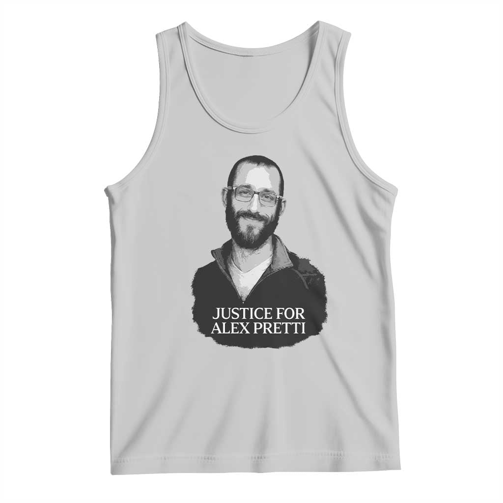 Justices for Alex Pretti Tank Top Anti ICE Immigration Protest Human Rights TS14 Ash Print Your Wear