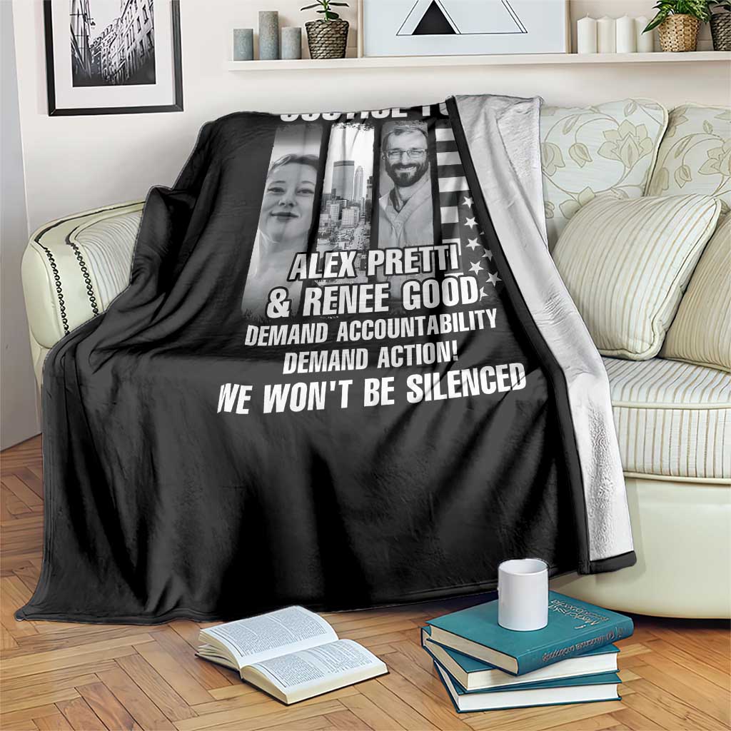 Justice for Alex and Renee Throw Blanket Anti ICE Immigration Protest Human Rights TS14 Print Your Wear