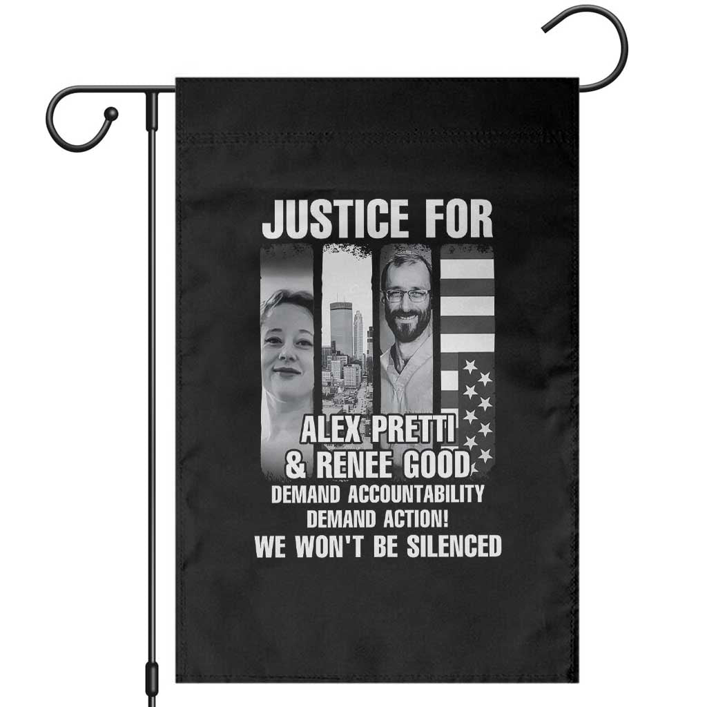 Justice for Alex and Renee Garden Flag Anti ICE Immigration Protest Human Rights TS14 Black Print Your Wear