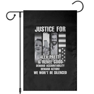 Justice for Alex and Renee Garden Flag Anti ICE Immigration Protest Human Rights TS14 Black Print Your Wear