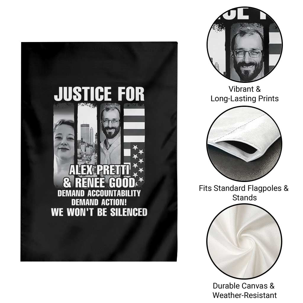 Justice for Alex and Renee Garden Flag Anti ICE Immigration Protest Human Rights TS14 Print Your Wear