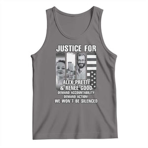 Justice for Alex and Renee Tank Top Anti ICE Immigration Protest Human Rights TS14 Deep Heather Print Your Wear