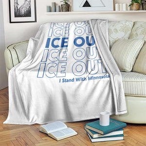 ICE Out Throw Blanket I Stand With Minnesota Minneapolis Anti ICE TS14 Print Your Wear