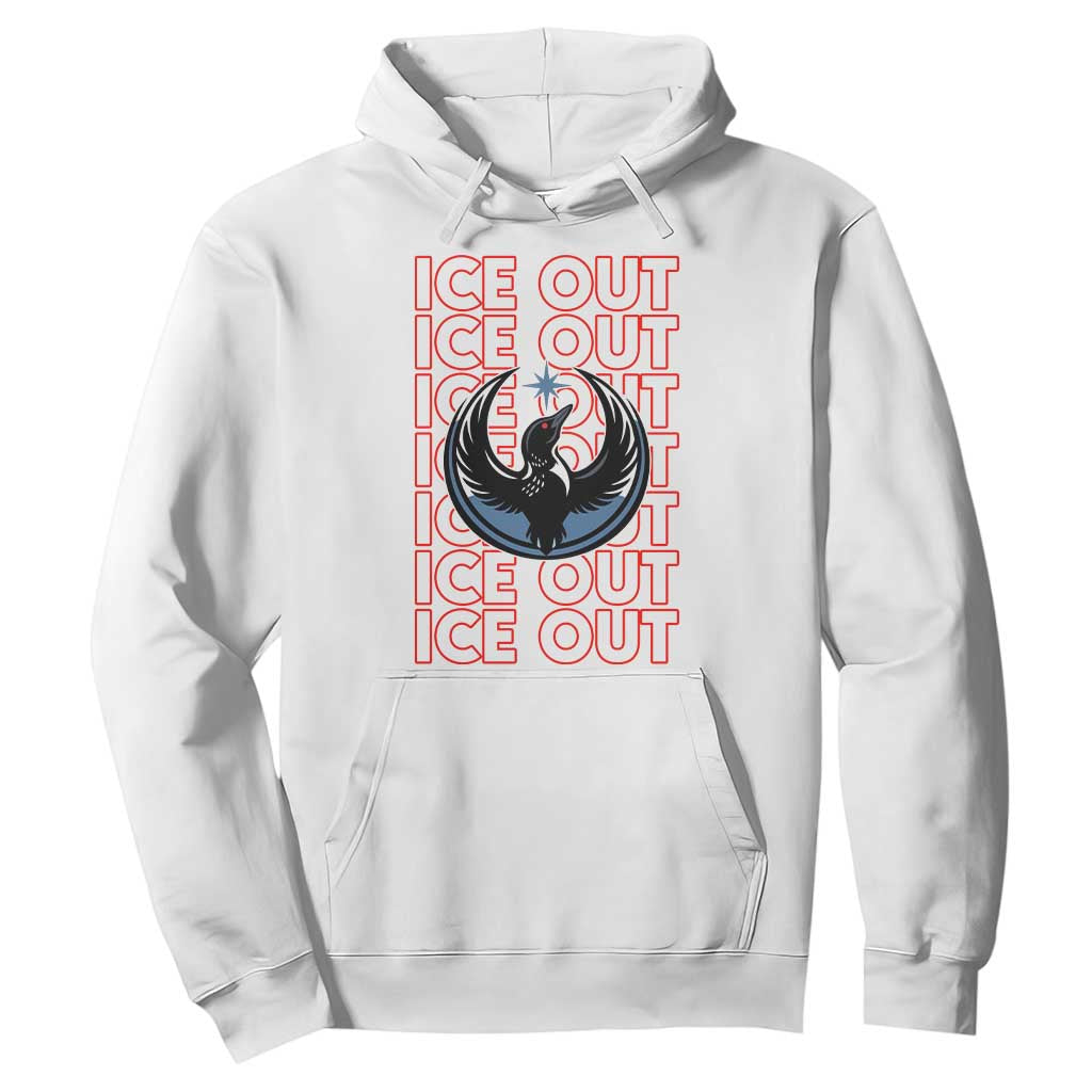 ICE Out Hoodie Minneapolis Resist Anti ICE Immigration Protest TS14 White Print Your Wear