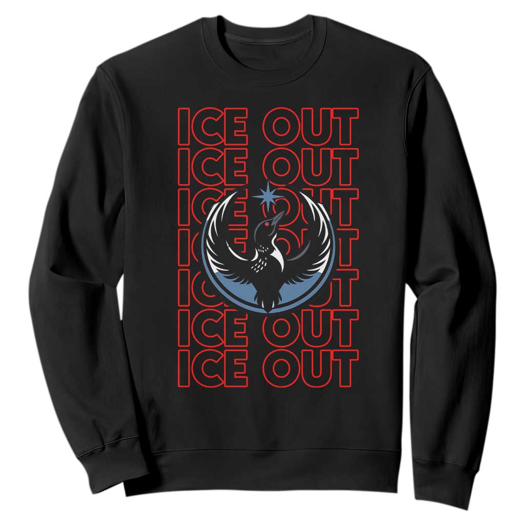 ICE Out Sweatshirt Minneapolis Resist Anti ICE Immigration Protest TS14 Black Print Your Wear