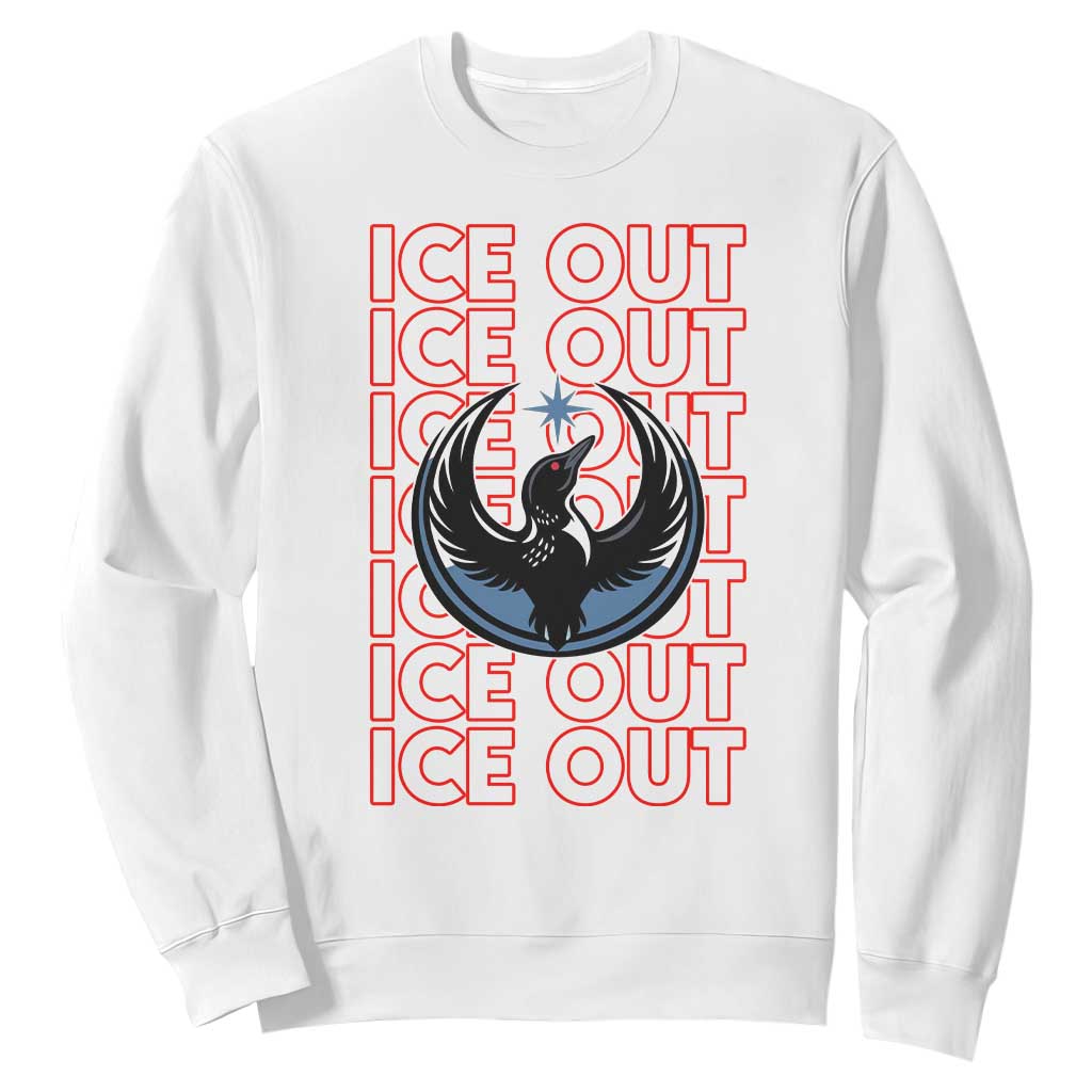 ICE Out Sweatshirt Minneapolis Resist Anti ICE Immigration Protest TS14 White Print Your Wear