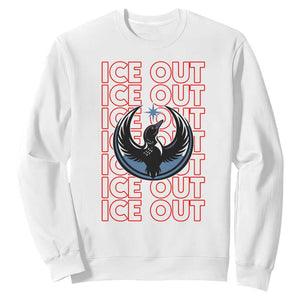 ICE Out Sweatshirt Minneapolis Resist Anti ICE Immigration Protest TS14 White Print Your Wear