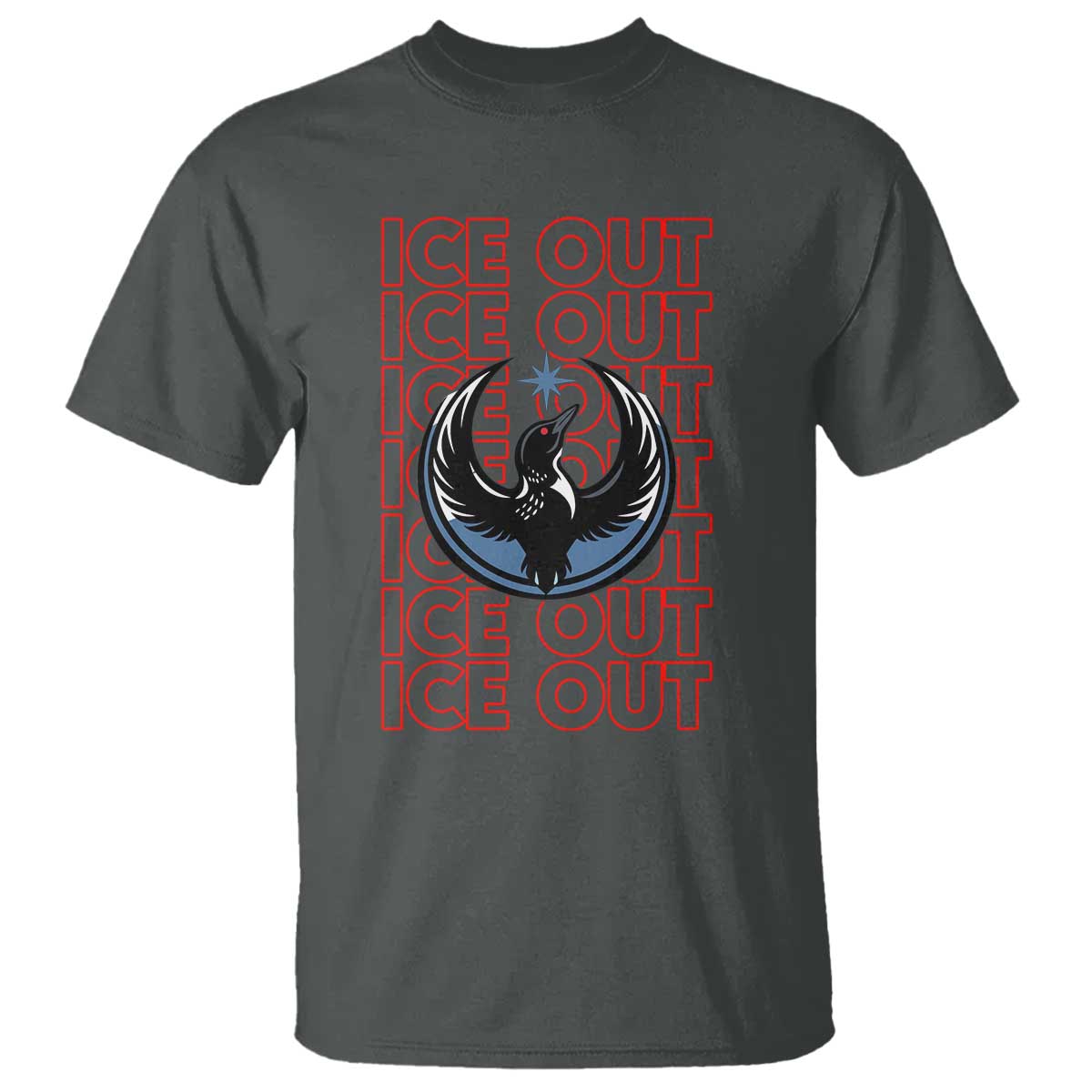ICE Out T Shirt Minneapolis Resist Anti ICE Immigration Protest TS14 Dark Heather Print Your Wear