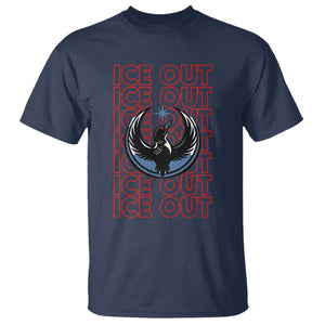 ICE Out T Shirt Minneapolis Resist Anti ICE Immigration Protest TS14 Navy Print Your Wear