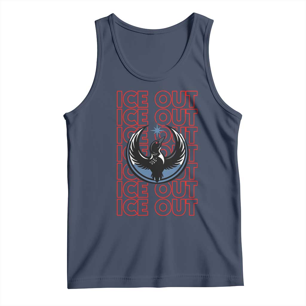 ICE Out Tank Top Minneapolis Resist Anti ICE Immigration Protest TS14 Navy Print Your Wear