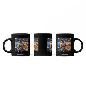 Funny Punch Monkey Baseball Coffee Mug I Live Here Now Ballpark Graphic TS14 Print Your Wear