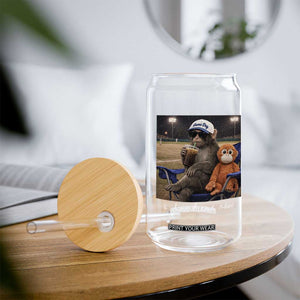 I Live Here Now Punch Monkey Glass Can Funny Drinking Iced Coffee Baseball Field TS14 Print Your Wear