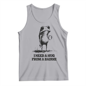 I Need A Hug from A Baddie Tank Top Funny Frog Saying Quote TS14 Athletic Heather Print Your Wear