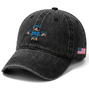 Autism Acceptance Washed Cotton Baseball Cap Hand Neurodiversity SPED Teacher TS14 Print Your Wear