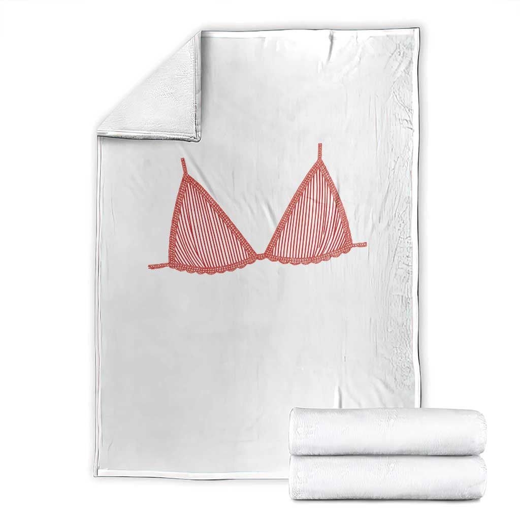 Coastal Bikini Throw Blanket Girls Trip Matching Beach Weekend TS14 White Print Your Wear