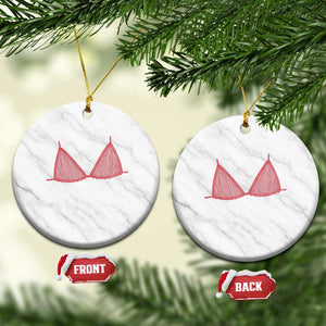 Coastal Bikini Ceramic Ornament Girls Trip Matching Beach Weekend TS14 1pc White Marble Print Your Wear