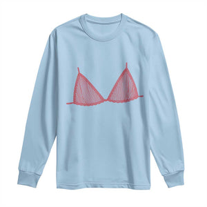 Coastal Bikini Long Sleeve Shirt Girls Trip Matching Beach Weekend TS14 Light Blue Print Your Wear