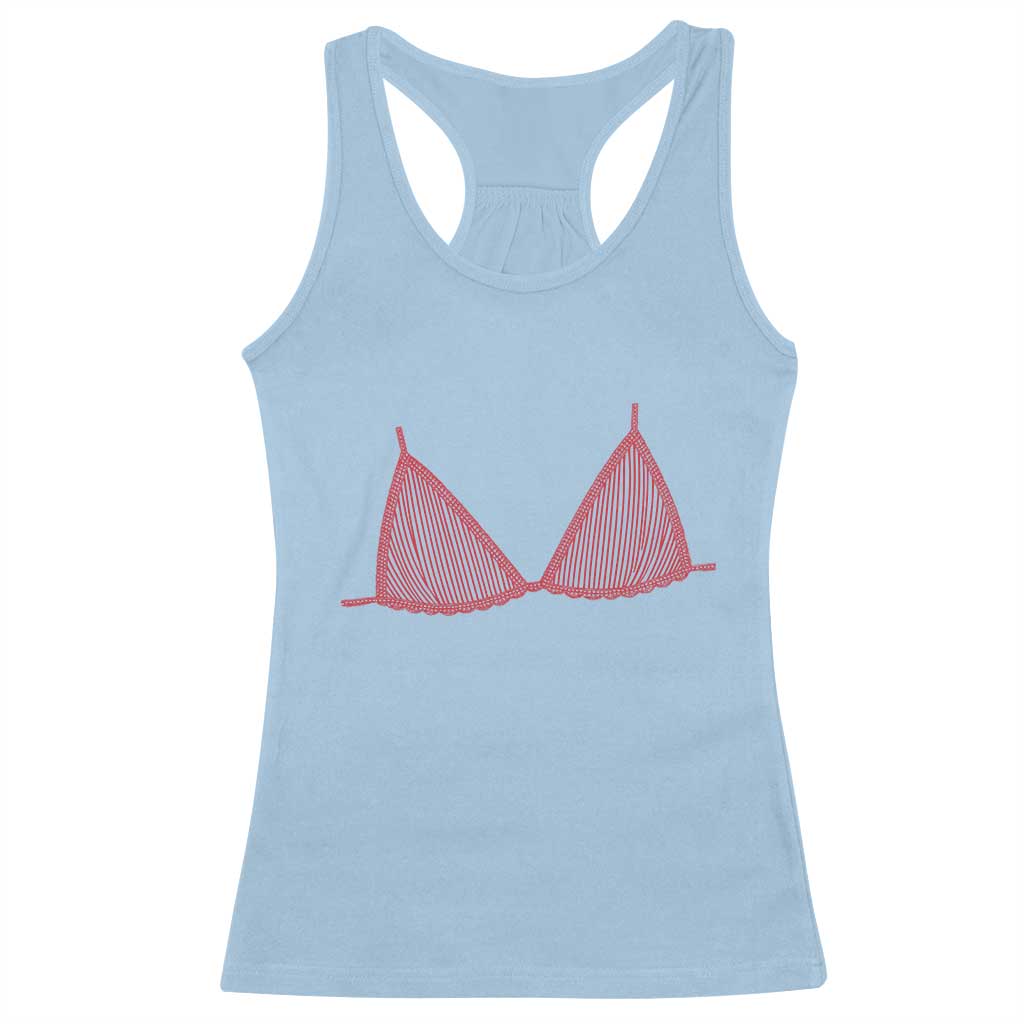 Coastal Bikini Racerback Tank Top Girls Trip Matching Beach Weekend TS14 Light Blue Print Your Wear