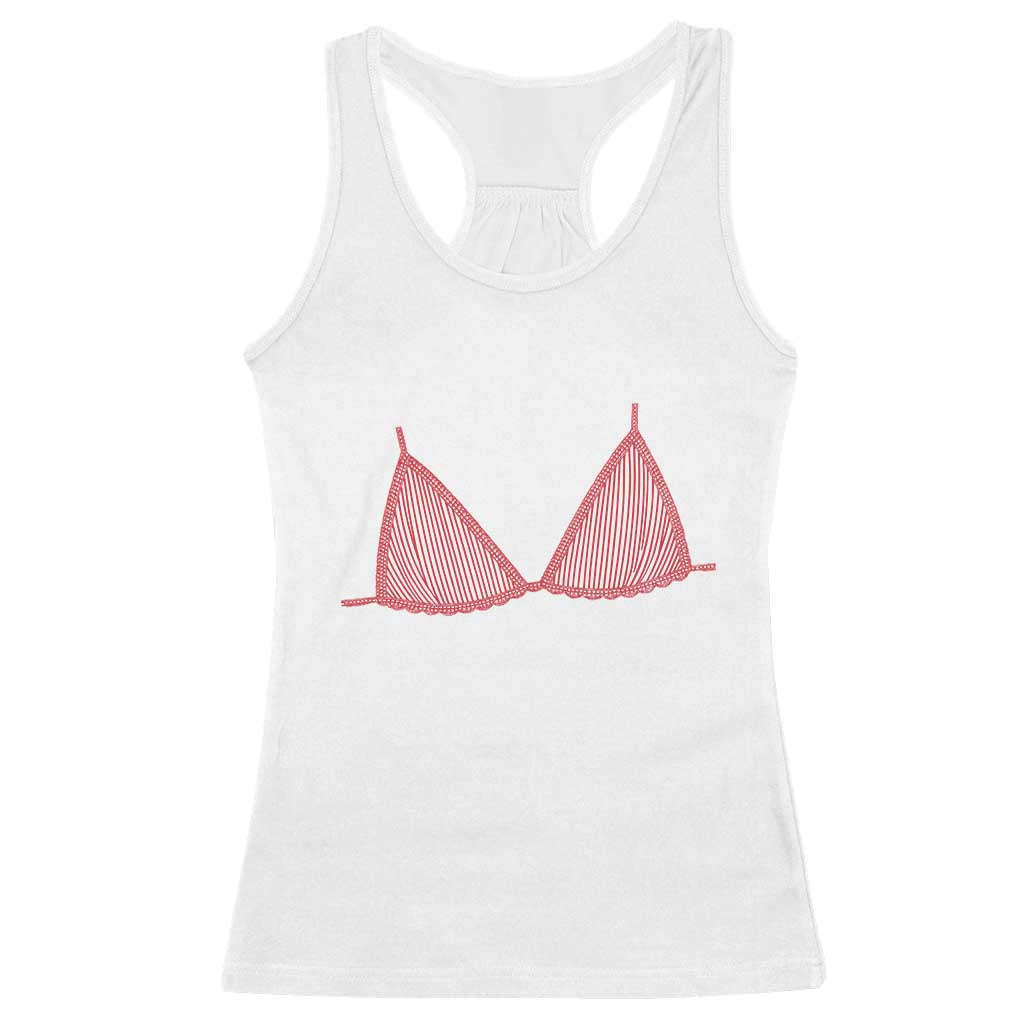 Coastal Bikini Racerback Tank Top Girls Trip Matching Beach Weekend TS14 White Print Your Wear