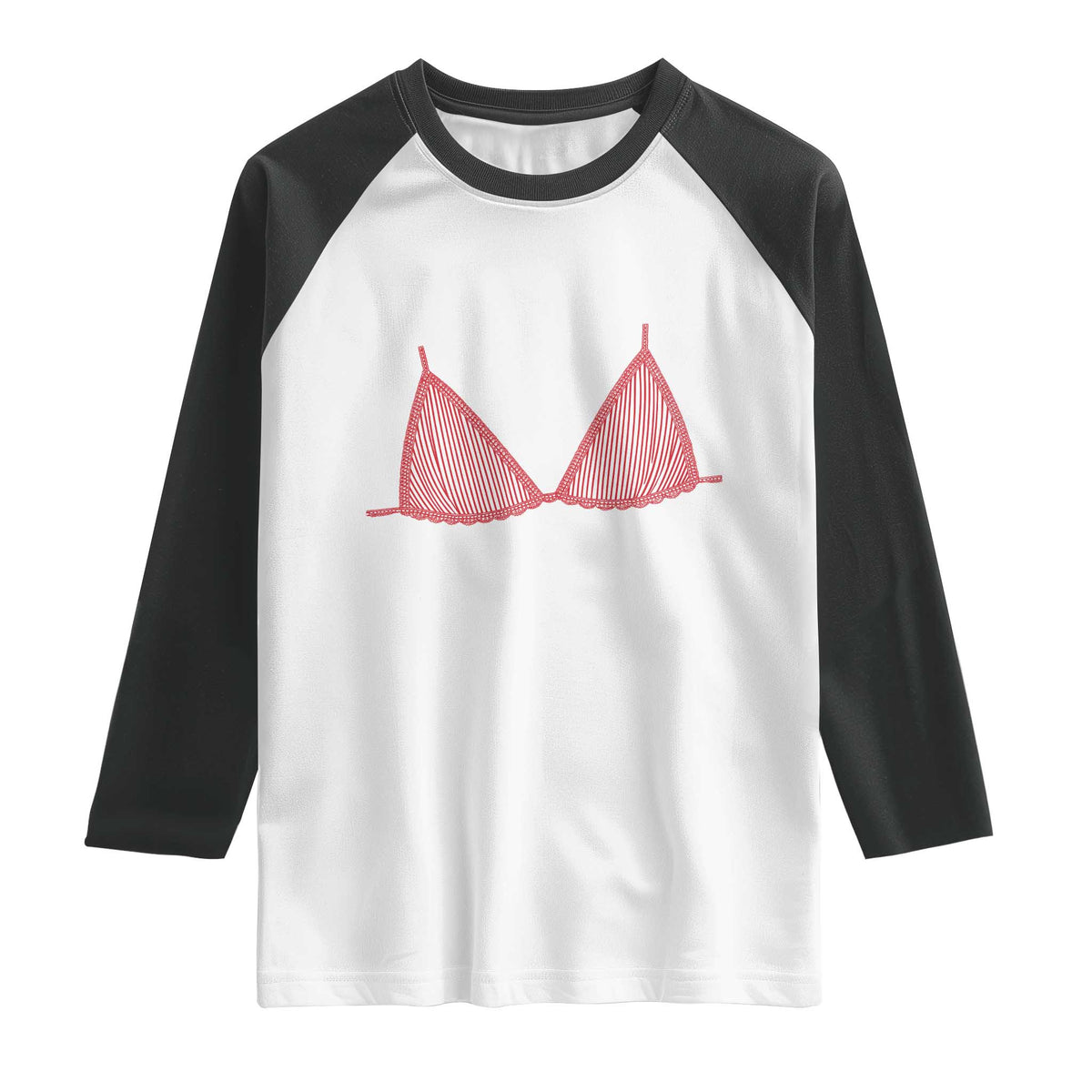 Coastal Bikini Raglan Shirt Girls Trip Matching Beach Weekend TS14 White Black Print Your Wear