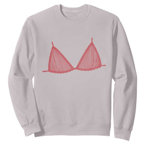 Coastal Bikini Sweatshirt Girls Trip Matching Beach Weekend TS14 Ice Gray Print Your Wear